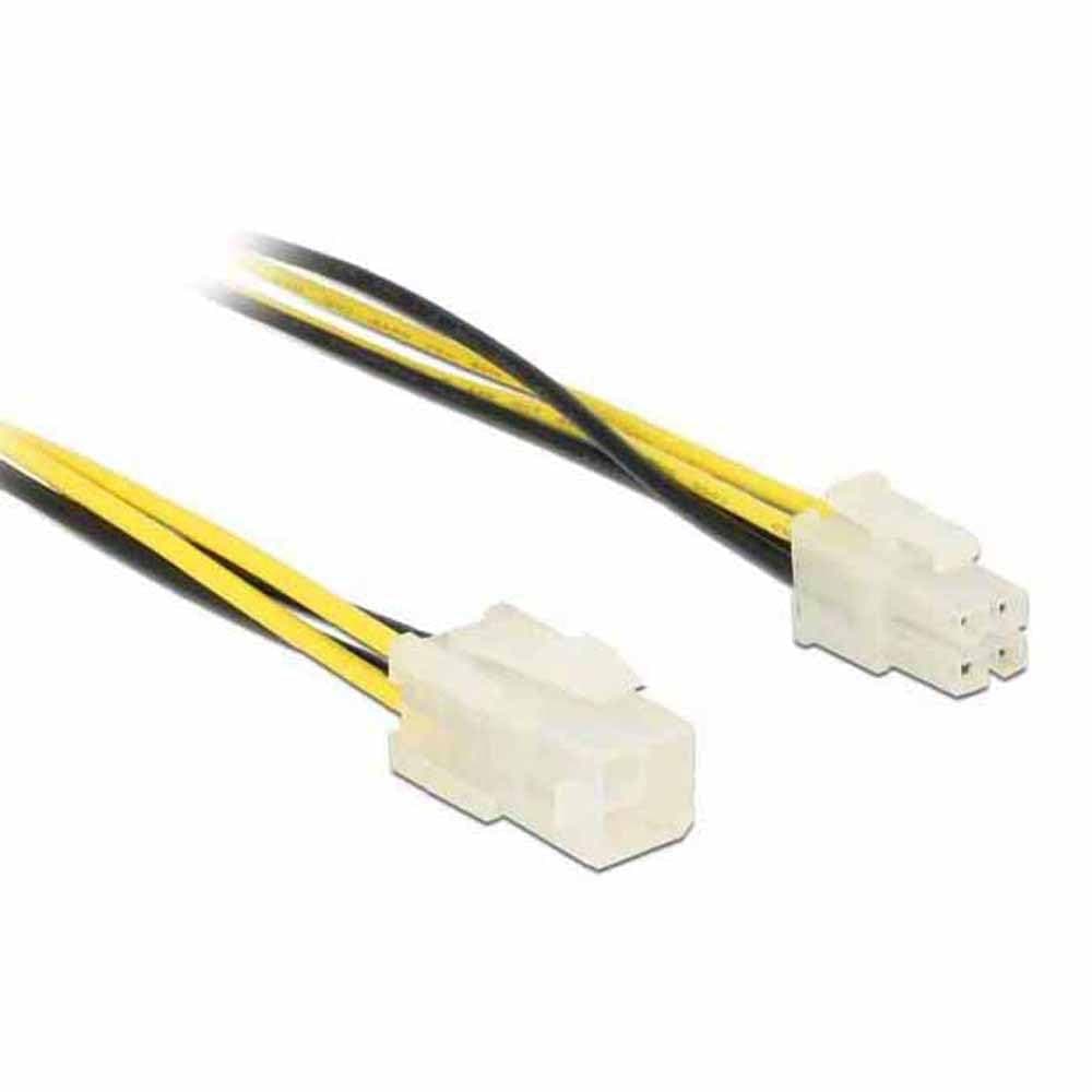 Захранващ кабел DeLock 84954, PCI-E 4pin(ж) към 4pin(м), 0.3m