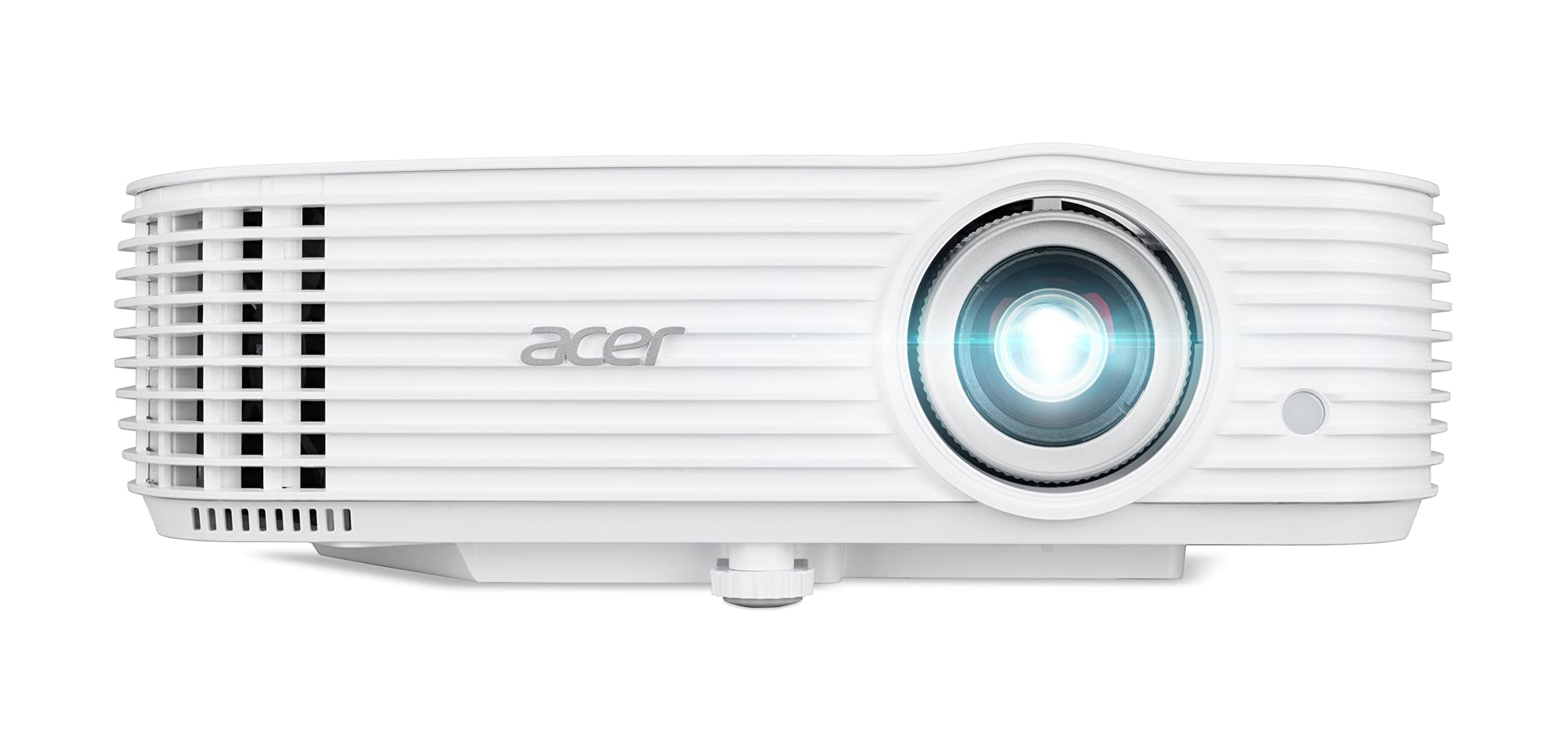 Проектор Acer P1557Ki DLP, FHD (1920x1080), 4800 ANSI LUMENS, 10000:1, 2xHDMI 3D, включен безжичен ключ, аудио вход/изход, USB тип A (5V/1A), RS-232, Bluelight Shield, LumiSense, вграден 10W високоговорител, 2,9 кг, бял