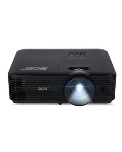 Проектор Acer X1128i, DLP, SVGA (800 x 600), 4800 ANSI Lm, 20 000:1, 3D, Auto keystone, включен безжичен ключ, 24/7 работа, Wifi, HDMI, VGA вход, RCA, RS232, аудио вход/изход, DC изход (5V/1A), 3W високоговорител, 2,7 кг, черен