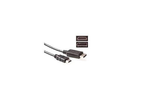 Кабел ACT AK3991, от DisplayPort(м) към HDMI(м), 3m, черен