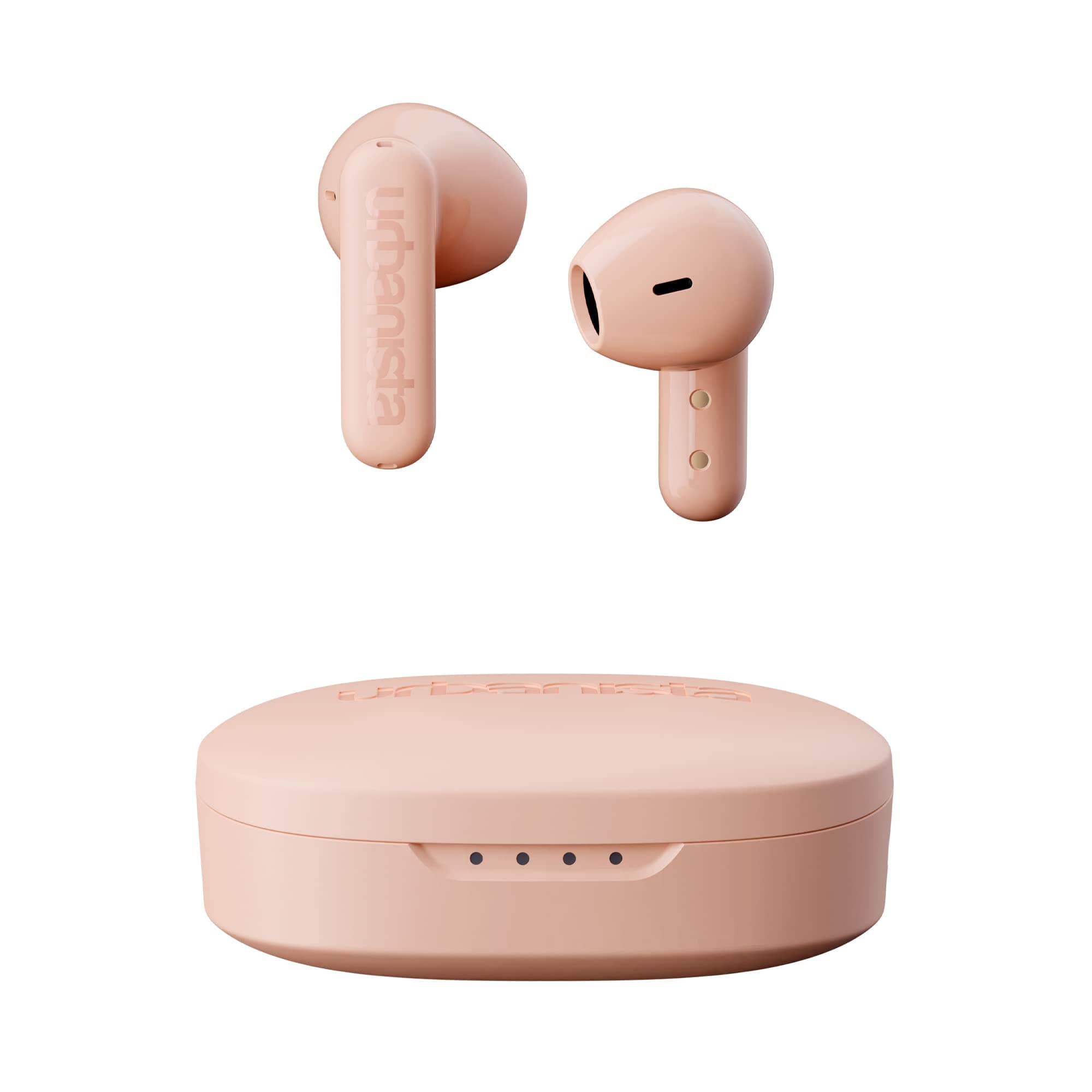 Слушалки Urbanista Copenhagen, безжични, Bluetooth, шумопотискащ микрофон, 12mm динамични мембрани, сензорни контроли, IPX4 водоустойчивост, до 32 часа време на работа, розови
