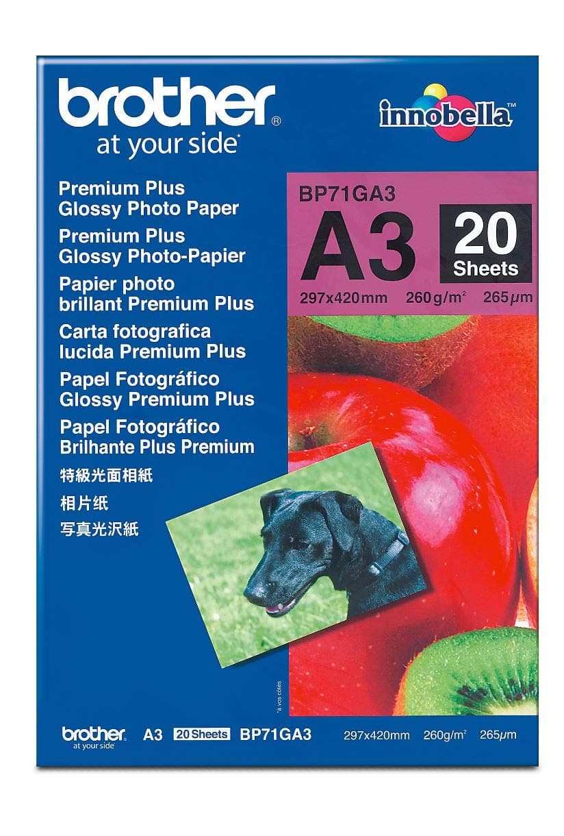 Brother BP-71GA3 Innobella Premium Glossy Photo Paper (A3/20 sheets)