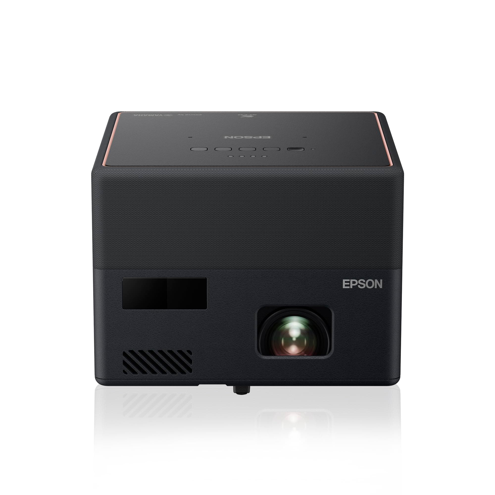 Epson EF-12, Portable Laser Android TV Edition, Full HD (1920 x 1080), 16:9, 1000 ANSI lumens, 2500000:1, 2xHDMI, Bluetooth, Android TV, Chromecast, 2x5 W Yamaha sound, 30-150", 2.1 kg, Black