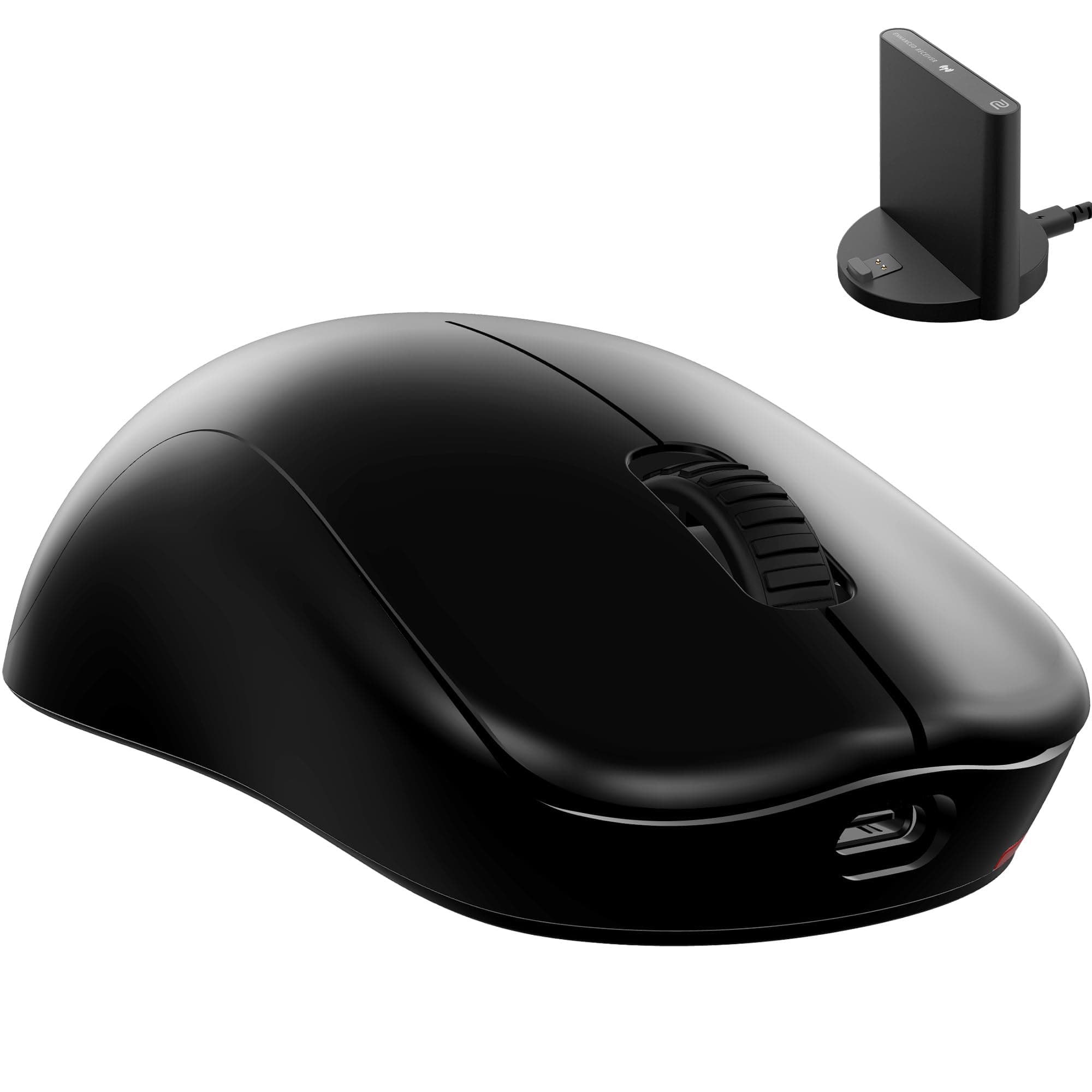 Мишка ZOWIE U2, оптична (3200dpi), безжична, USB, черна, извит симетричен дизайн, гейминг, 1000Hz, 5 бутона