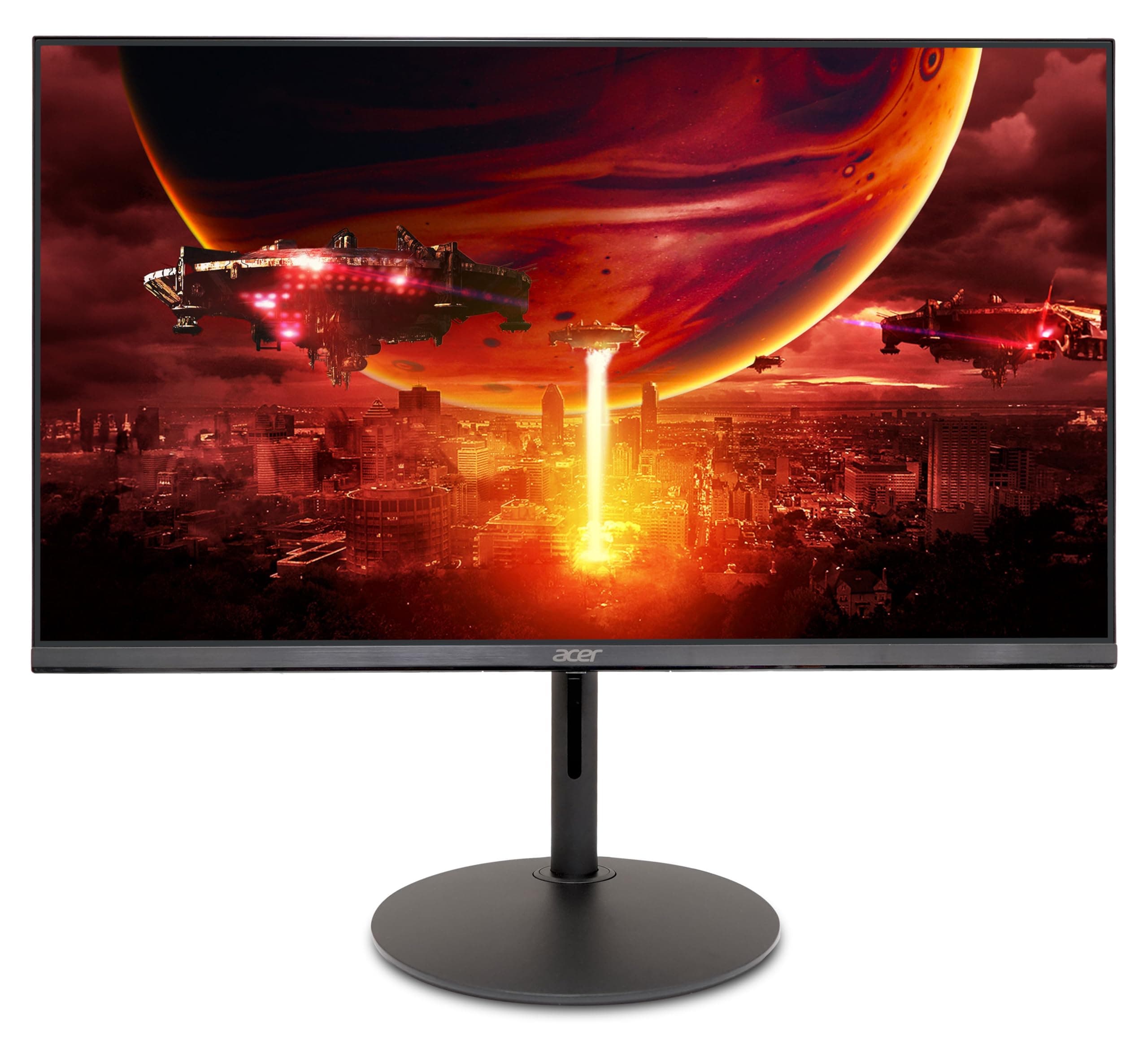 Acer Nitro XF240YX1biiph, 23.8'' FHD (1920x1080) IPS, ZeroFrame, 200Hz, 1ms (VRB), HDR10, FreeSync Premium, 250nits, 2xHDMI, DP, VisionCare, енергиен клас E, черен, 2Y
