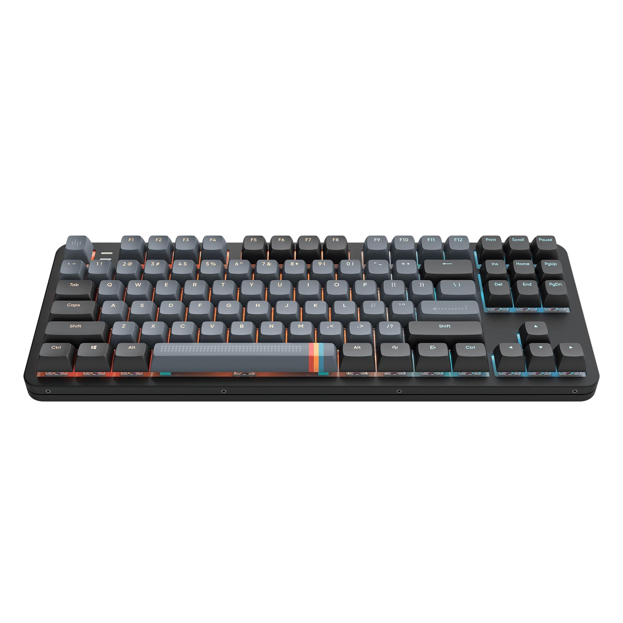 Клавиатура Dark Project ALU87A Midnight, механична, G3MS Zircon Speed суичове, гейминг, RGB подсветка, N-Key Rollover, черна, USB
