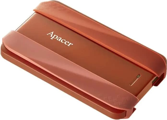 Apacer AC533, 2TB 2.5" SATA HDD USB 3.2 Portable Hard Drive Plastic / Rubber Garnet red