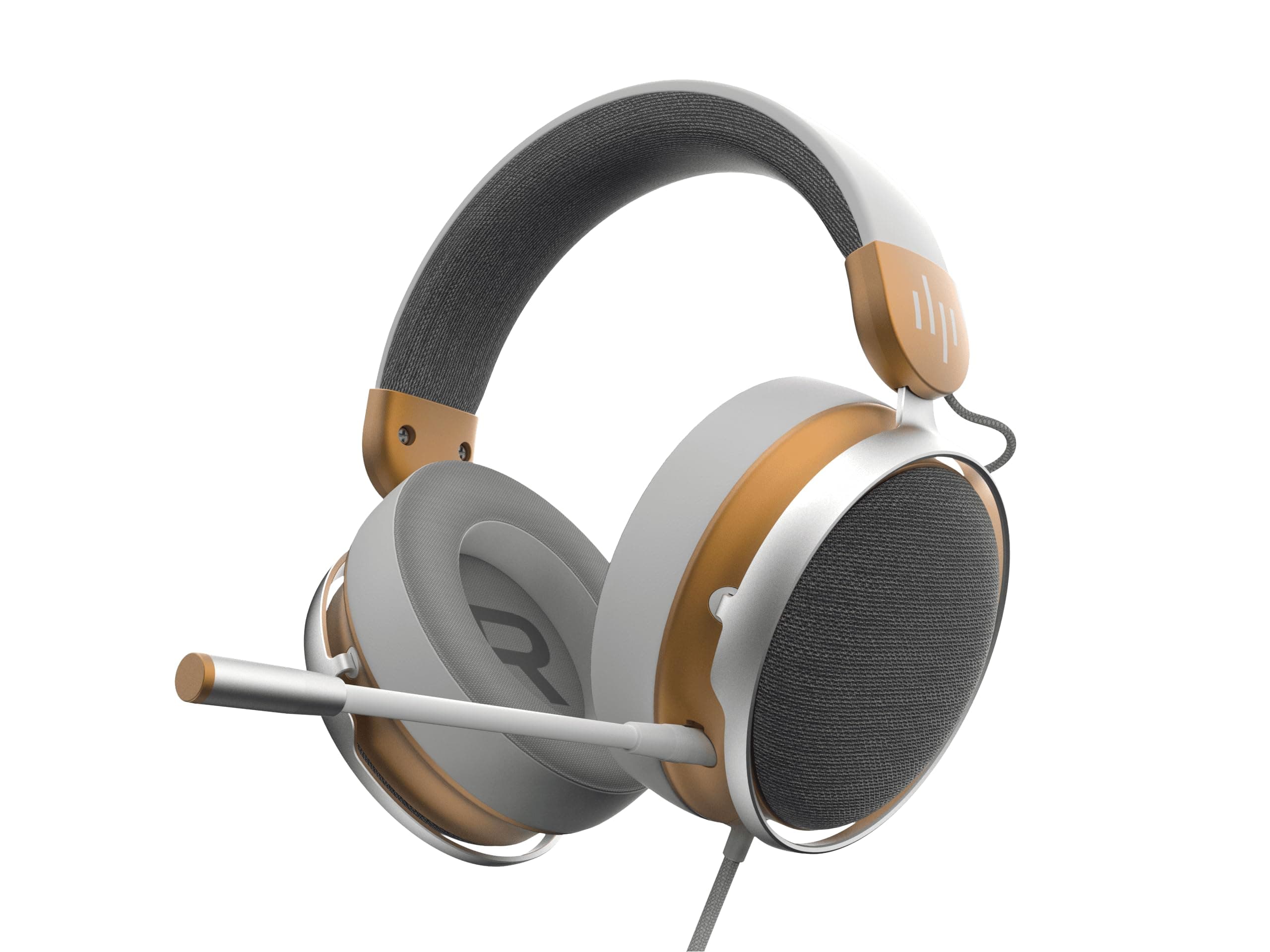Слушалки Dark Project Sono, Jack 3.5mm, микрофон, 53mm неодимови говорители, гейминг, бели