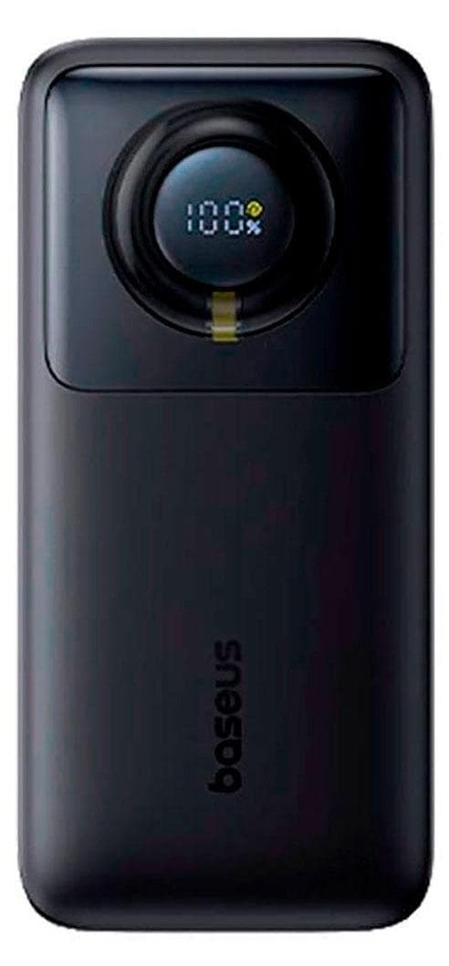 Преносима външна батерия вграден USB-C кабел и USB-C порт (черен) - Baseus Free2Pull Power Bank 20000 mAh 65W (P10073700123-00)