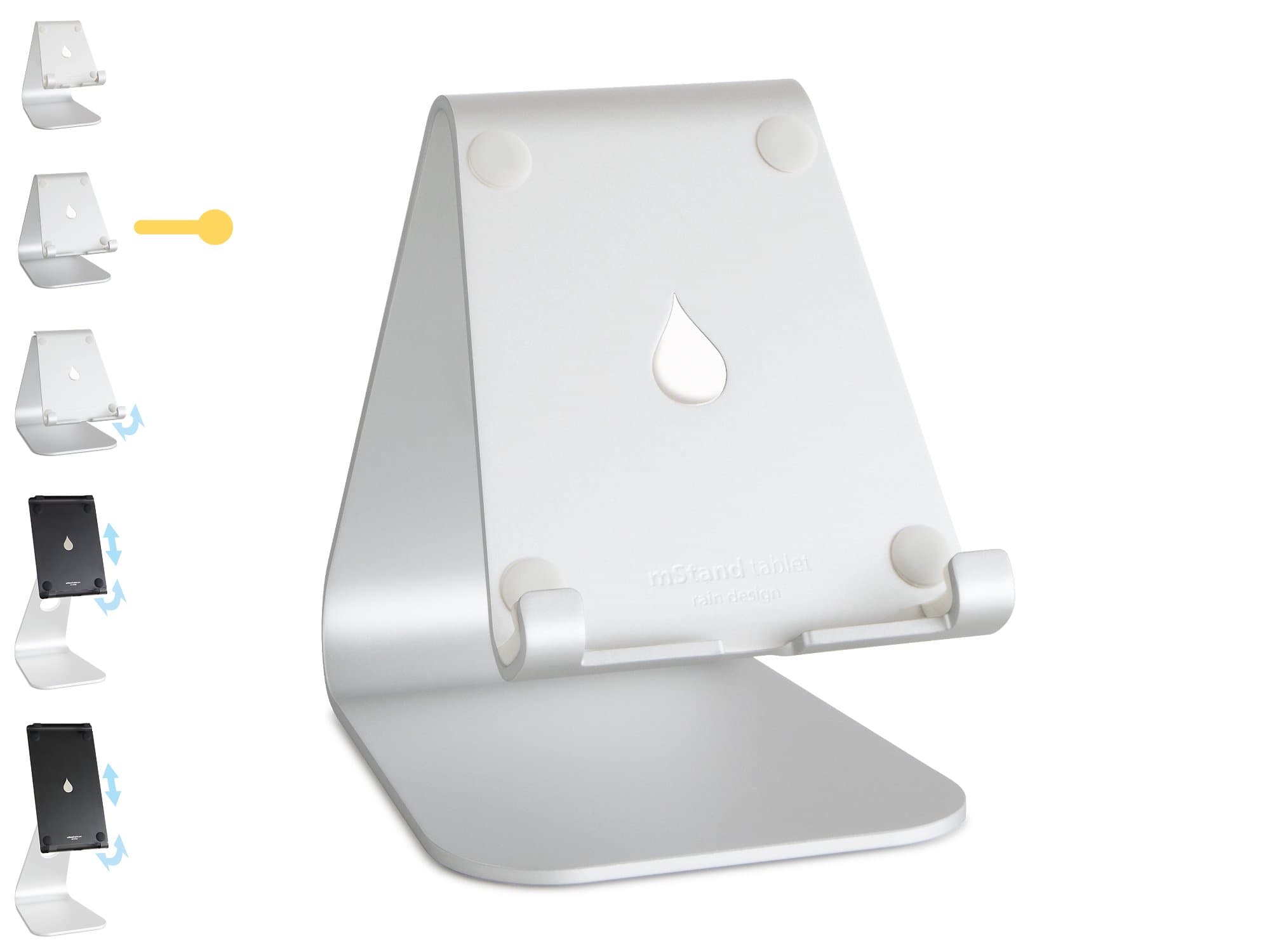 Стойка за таблет Rain Design mStand tablet, 105 х 133 х 152мм, сребриста