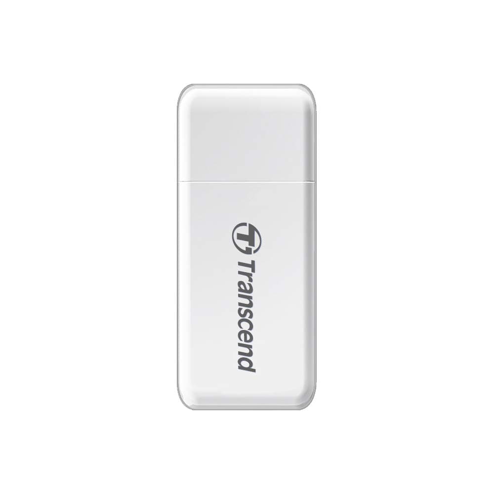 Transcend SD/microSD Card Reader, USB 3.1 Gen 1, White