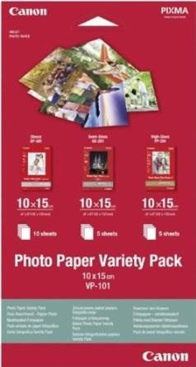 Canon Photo Paper Variety Pack 10x15cm VP-101