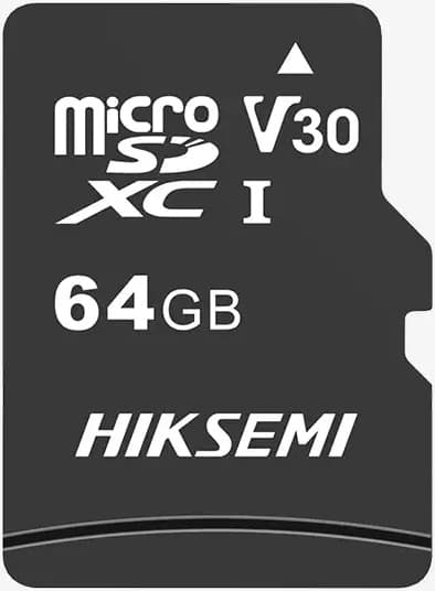 Hiksemi microSDXC 64G, Class 10 and UHS-I TLC, Up to 92MB/s read speed, 30MB/s write speed, V30