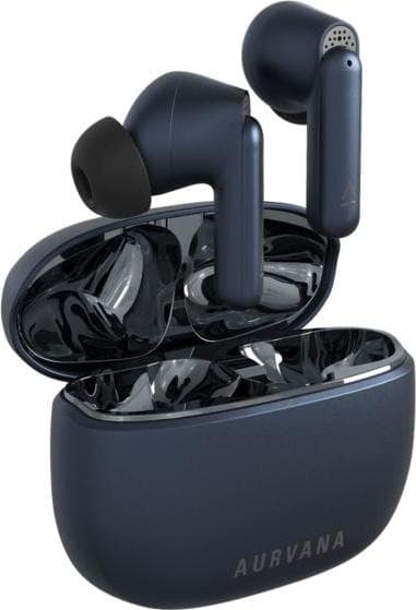 Слушалки Creative Aurvana Ace Mimi, безжични, Bluetooth, 6 MEMS микрофона, тип "тапи", 10mm динамични говорители, IPX5 защита, ANC шумопотискане, сини