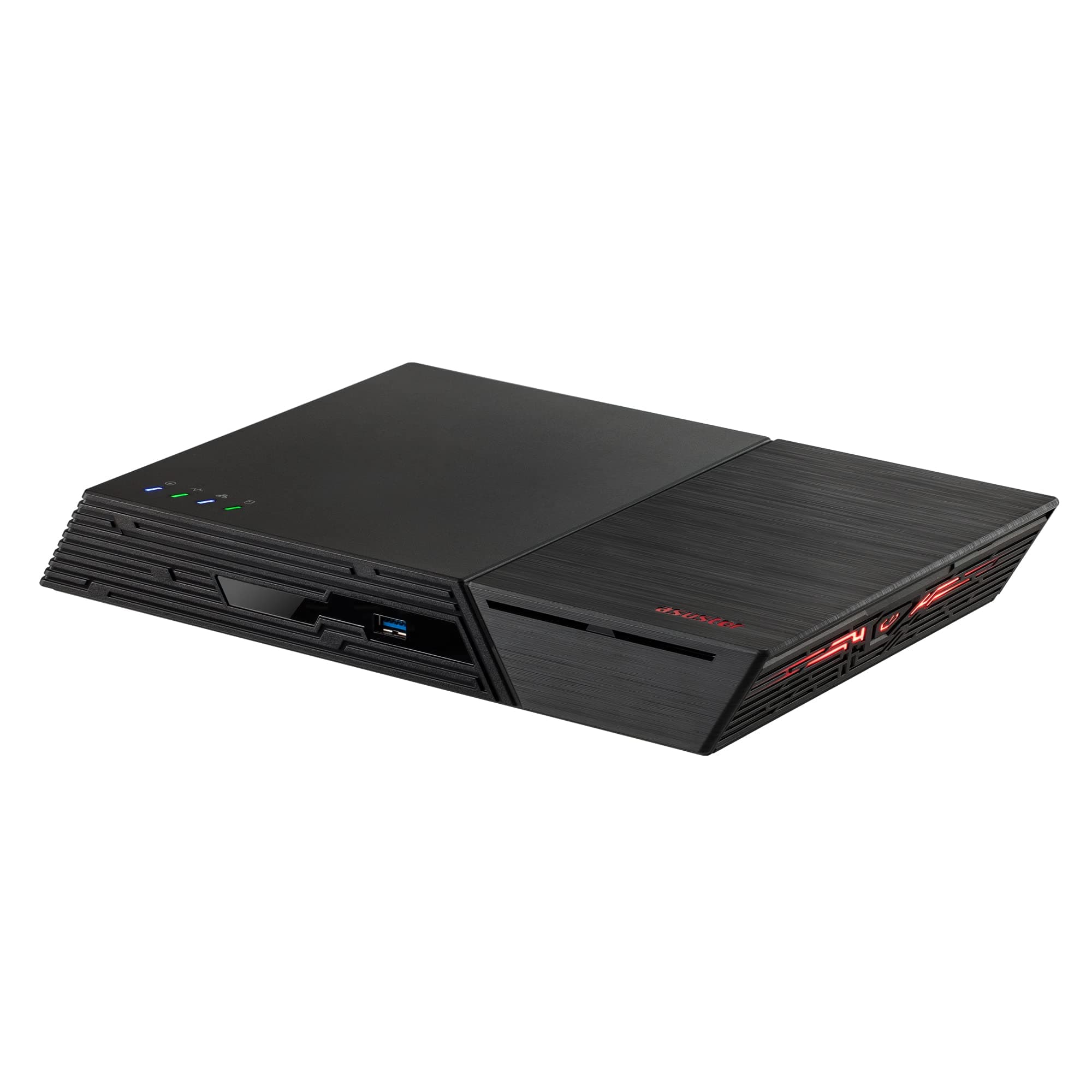 Asustor Flashstor 6 FS6706T, 6 Bay NAS, Quad-Core 2.0GHz, Dual 2.5GbE Ports, 4GB RAM DDR4, Six M.2 SSD Slots, (Diskless), HDMI 2.0b+ Infrared Receiver, Black