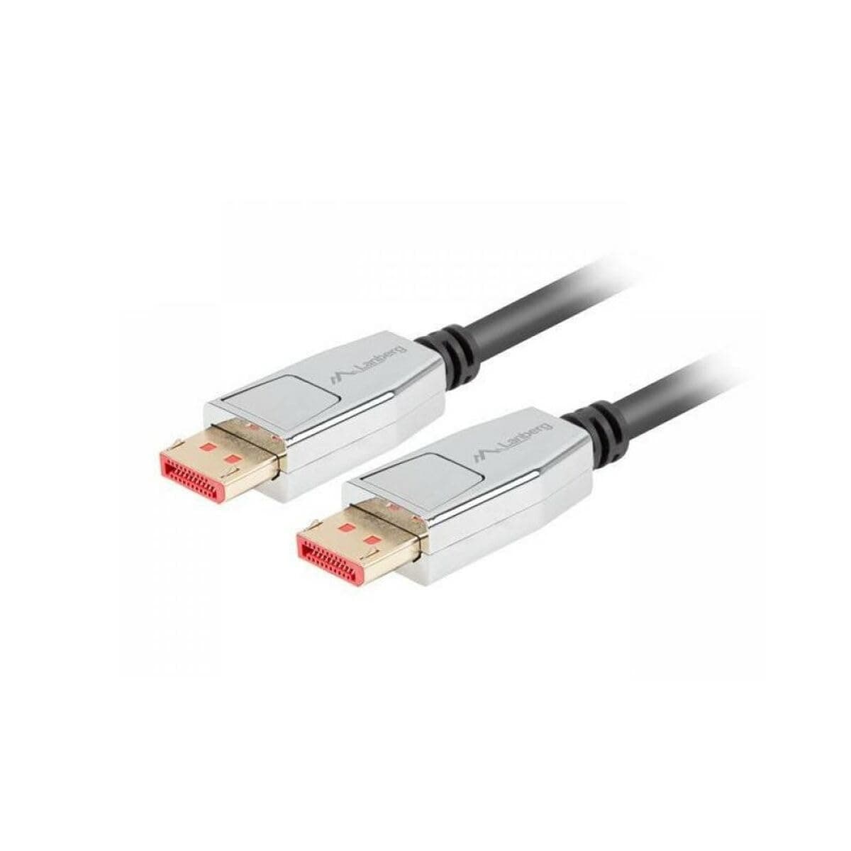 Lanberg display port cable M/M 20pin V1.4 8K 60Hz 1m, black