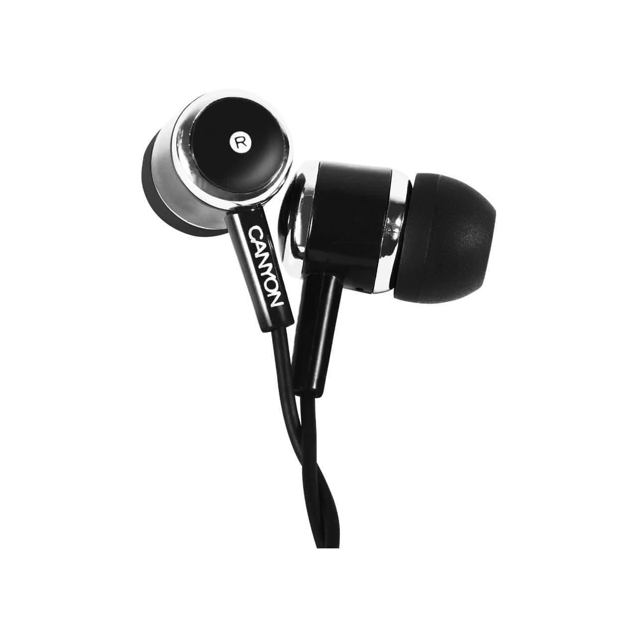 Слушалки Canyon CNE-CEPM01B, микрофон, черни