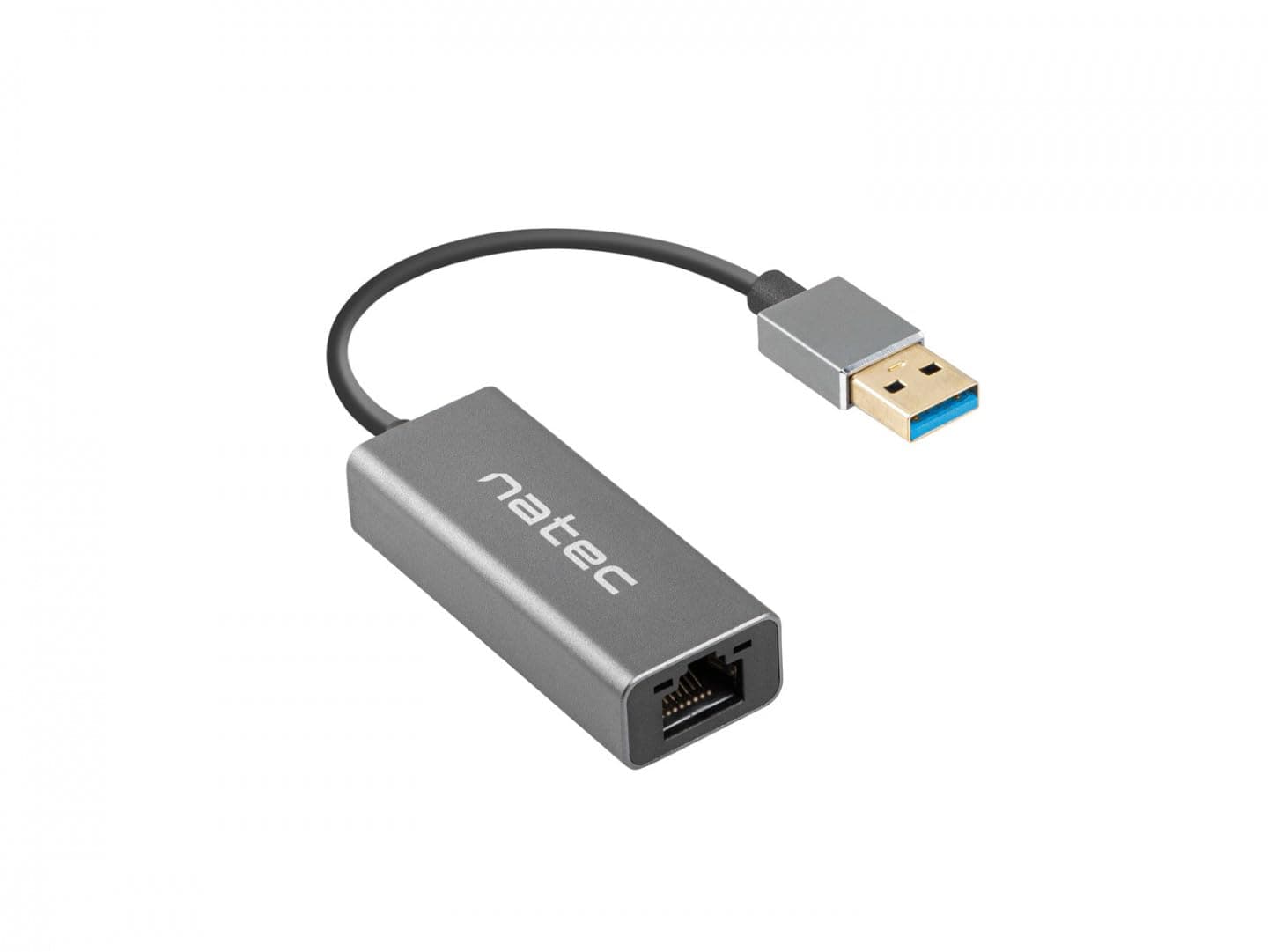 Natec Cricket USB to RJ45 Ethernet Adapter Network Card Cricket USB 3.0, 1xRJ45 1GB, Cable