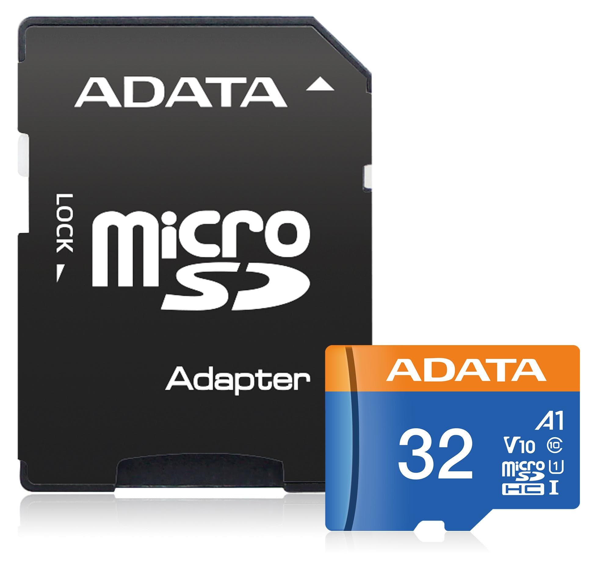 ADATA 32GB MicroSDHC UHS-I CLASS 10 (с адаптер)