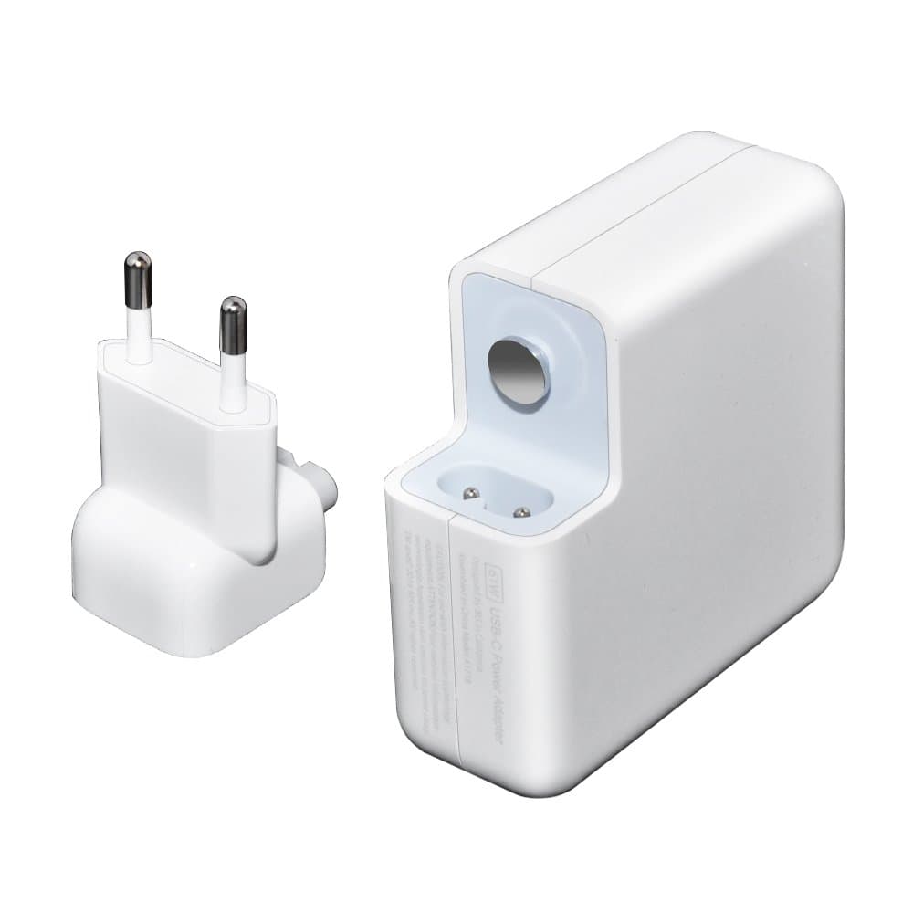 Захранване с кабел за MacBook Air 13 и устройства с USB-C - Makki 61W TYPE-C With USB-C Cable (бял)