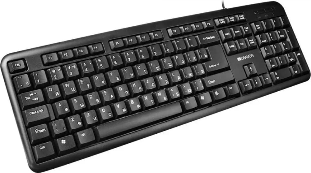 Клавиатура Canyon Simple keyboard (BG), черен, USB
