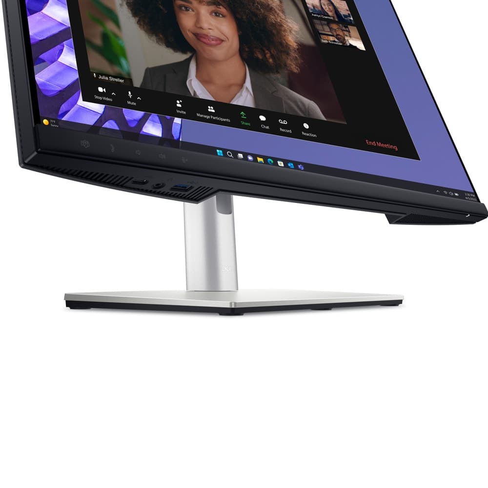 Dell P2424HEB, 23.8" Video Conferencing, FullHD (1920x1080) AG, IPS, 16:9, 5ms, 1000:1, 250 cd/m2, 99% sRGB, HDMI, DP, USB-C, USB 3.2 hub, RJ45, 1x 4MP RGB + IR 2K camera, 2x digital mic, 2x 5W speaker, Height Adj, Pivot, Swivel, Tilt, Black