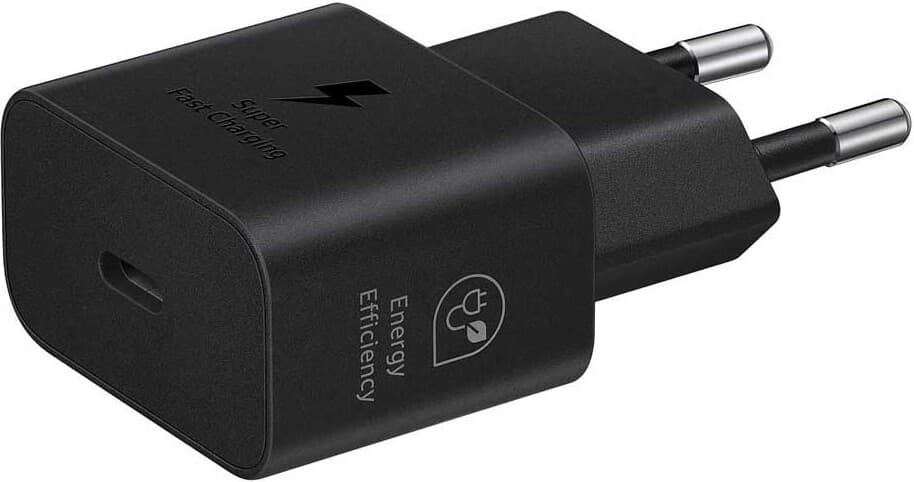 Комплект EP-T2510EBE захранване за ел. мрежа с USB-C изход и EP-DN980BBE USB-C кабел (черен) - Samsung Power Delivery 3.0 25W Wall Charger Set (bulk)