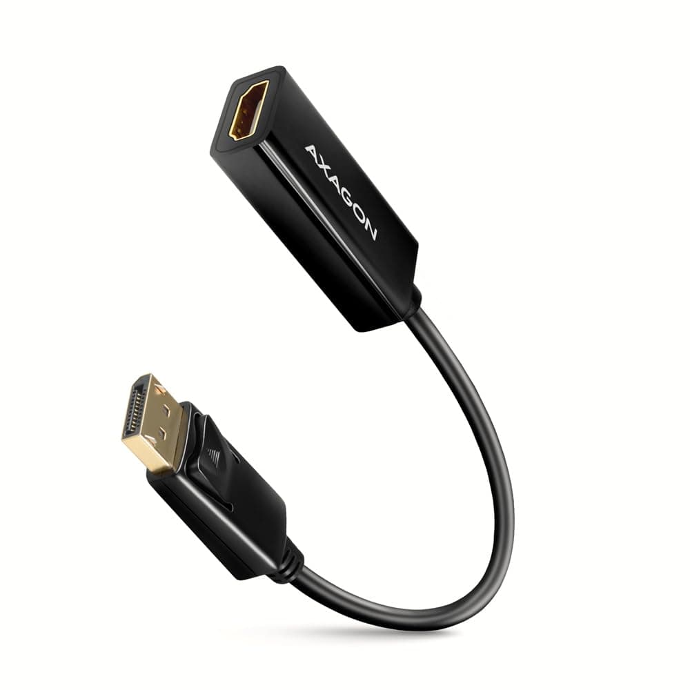 Адаптер AXAGON RVD-HI14N, от DisplayPort(м) към HDMI(ж), черен, 4K@30Hz