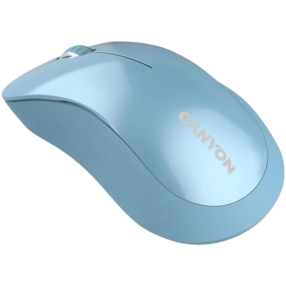 Мишка Canyon MW-11 CNE-CMSW11BL, оптична (1200 dpi), безжична, USB, синя