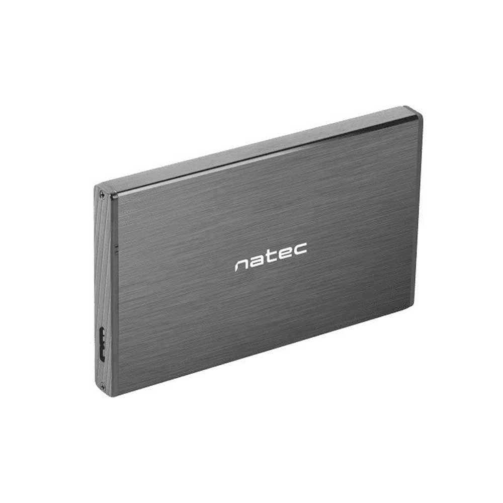 Natec External HDD/SSD Enclosure Rhino Go SATA 2.5" USB 3.0 Black