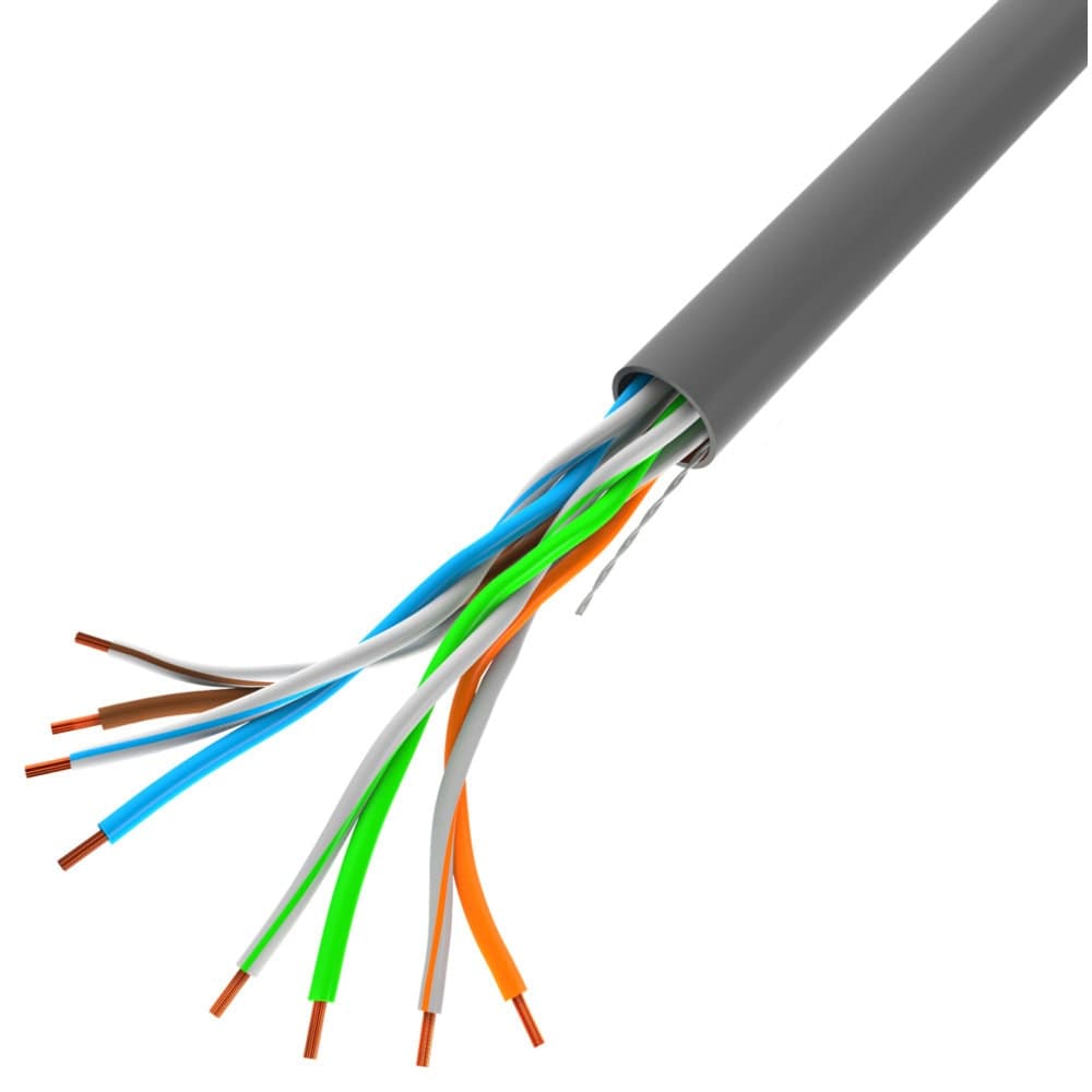 Lanberg LAN cable UTP CAT.5E 305m solid CCA, grey