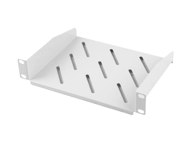 Lanberg 10" fixed shelf 1U / 254x180mm, max load capacity up to 20kg, grey