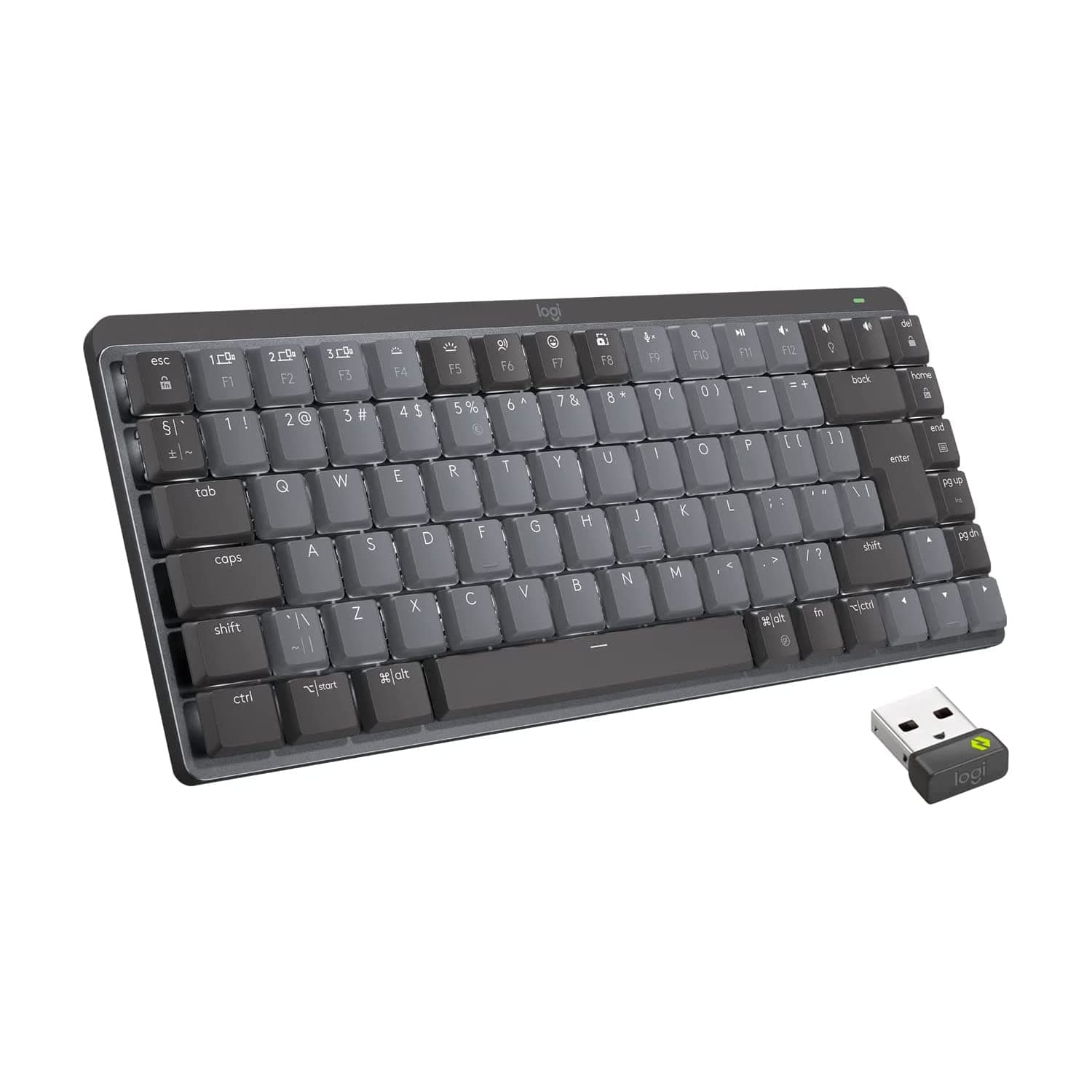 Клавиатура Logitech MX Mechanical Mini (920-010780), безжична, механична, тактилни суичове, подсветка, черна