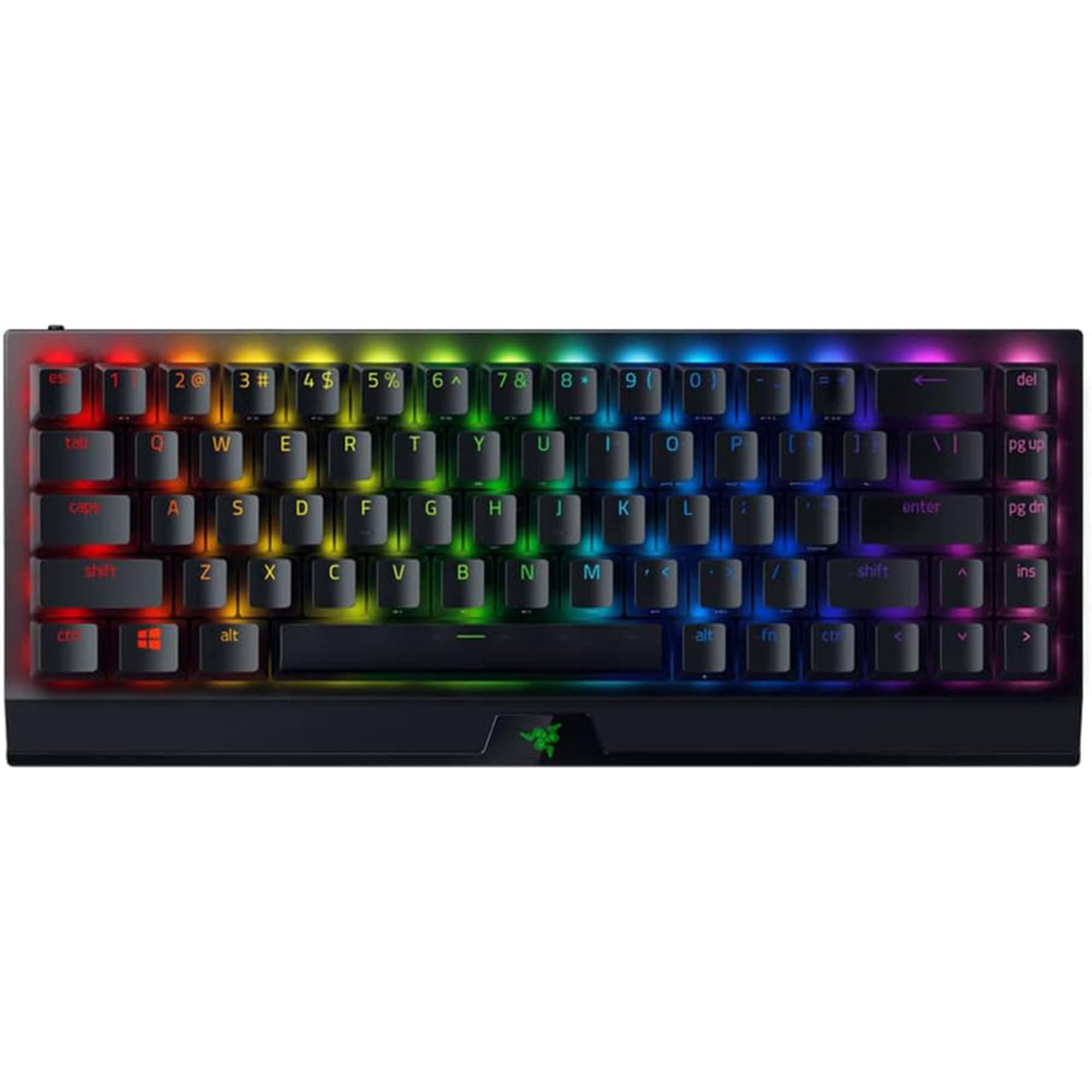 Клавиатура Razer BlackWidow V3 Mini (RZ03-03891400-R3M1), безжична, гейминг, механична, зелени Razer Tactile суичове, US подредба, черна, Bluetooth, USB