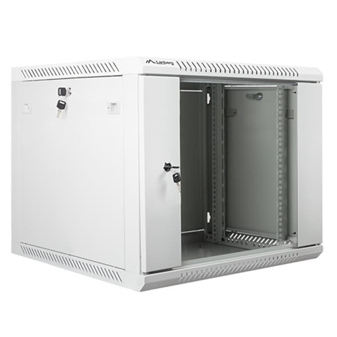 Lanberg rack cabinet 19" wall-mount 9U / 600x600 for self-assembly (flat pack), grey