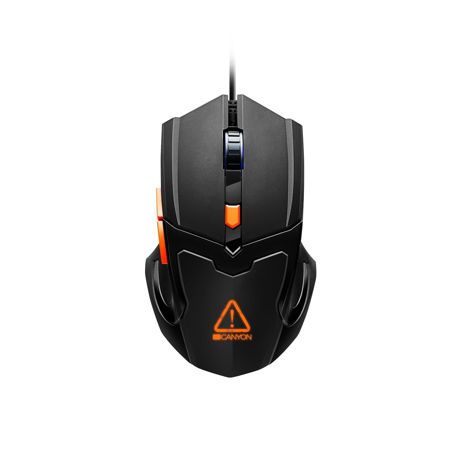 Мишка Canyon CND-SGM02RGB, оптична, 3200 dpi, USB, черна, RGB