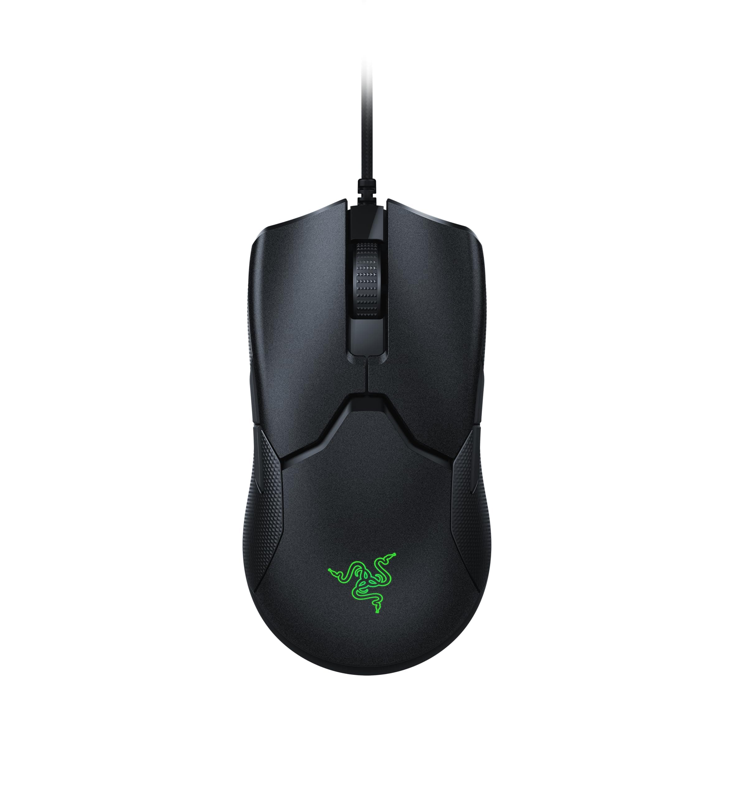 Мишка Razer Viper 8KHz (RZ01-03580100-R3M1), оптична (20000 dpi), USB, черна, гейминг, 8000 Hz честота, 8 програмируеми бутона, Ултралека 71 гр, Оптични суичове, Кабел SpeedFlex, Подсветка RGB, Черен