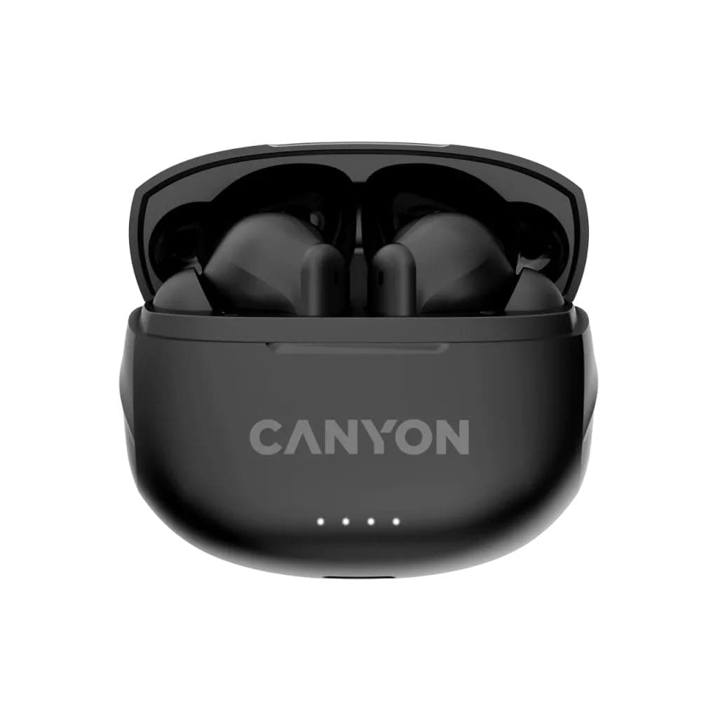 Слушалки Canyon TWS-8, Bluetooth, микрофон, шумопотискащи, до 7.5 часа време на работа, черни