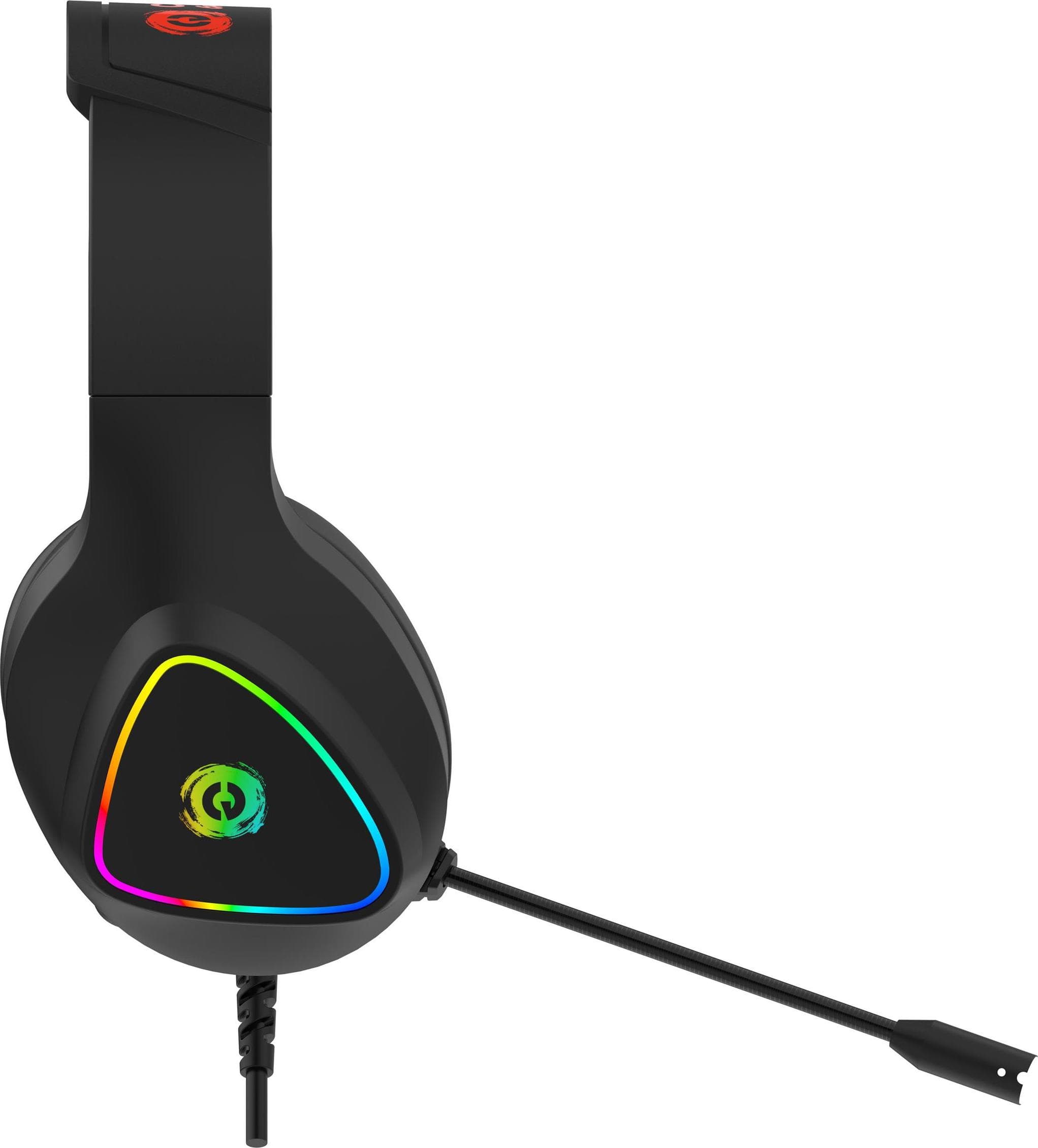 Слушалки Canyon Shadder GH-6, микрофон, USB, 3.5mm жак, гейминг, черни