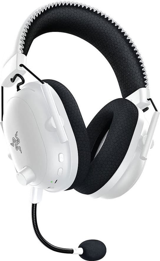 Слушалки Razer Blackshark V2 Pro (2023) (RZ04-04530200-R3M1), безжични, Bluetooth 5.2, микрофон, виртуален 7.1 Surround, 50мм говорители, бели