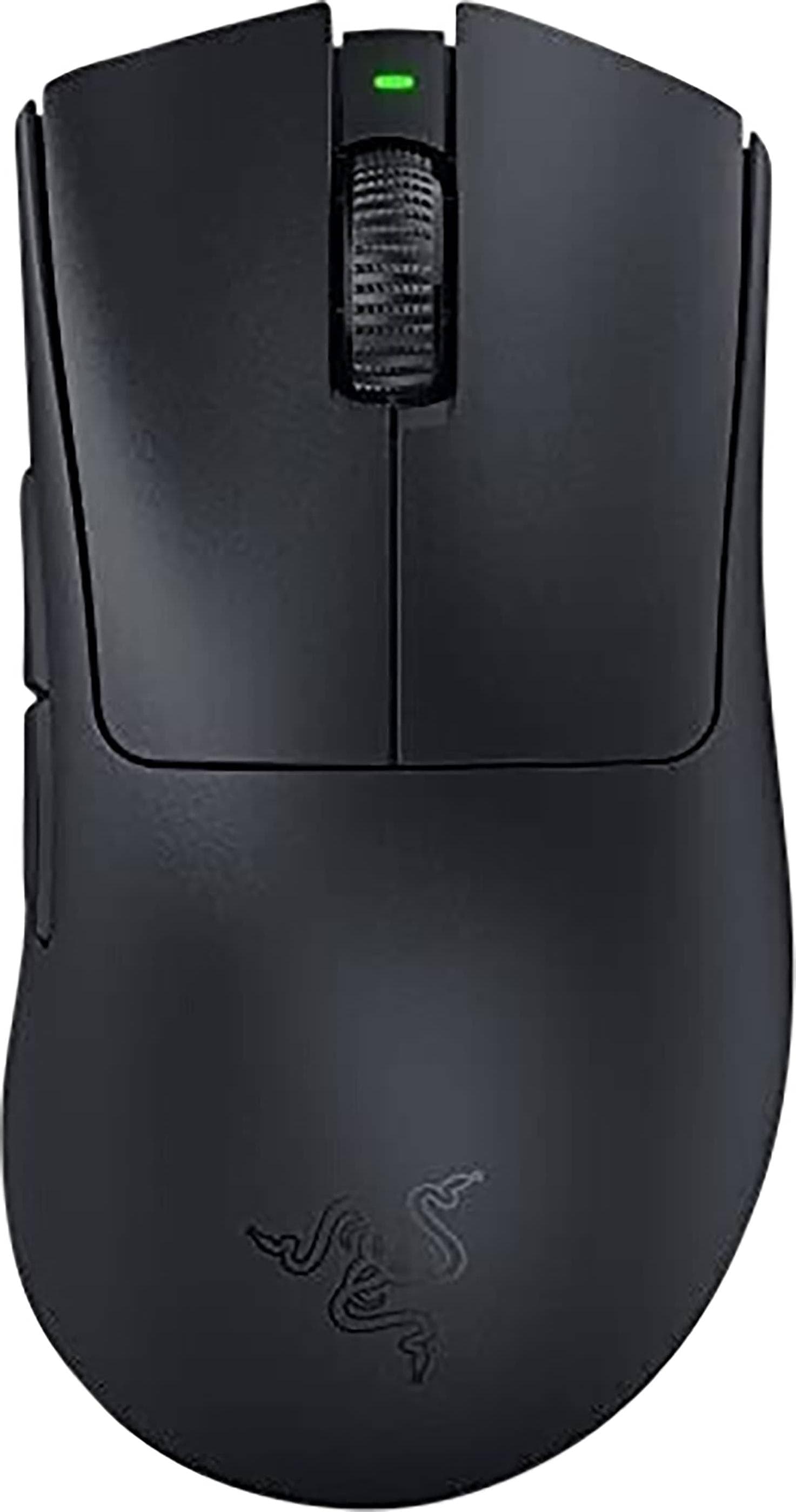 Мишка Razer DeathAdder V3 Pro (RZ01-04630100-R3G1), оптична (30 000dpi), безжична/жична, HyperSpeed Wireless, USB, 6 програмируеми бутона, до 90 часа живот на батерията, черна