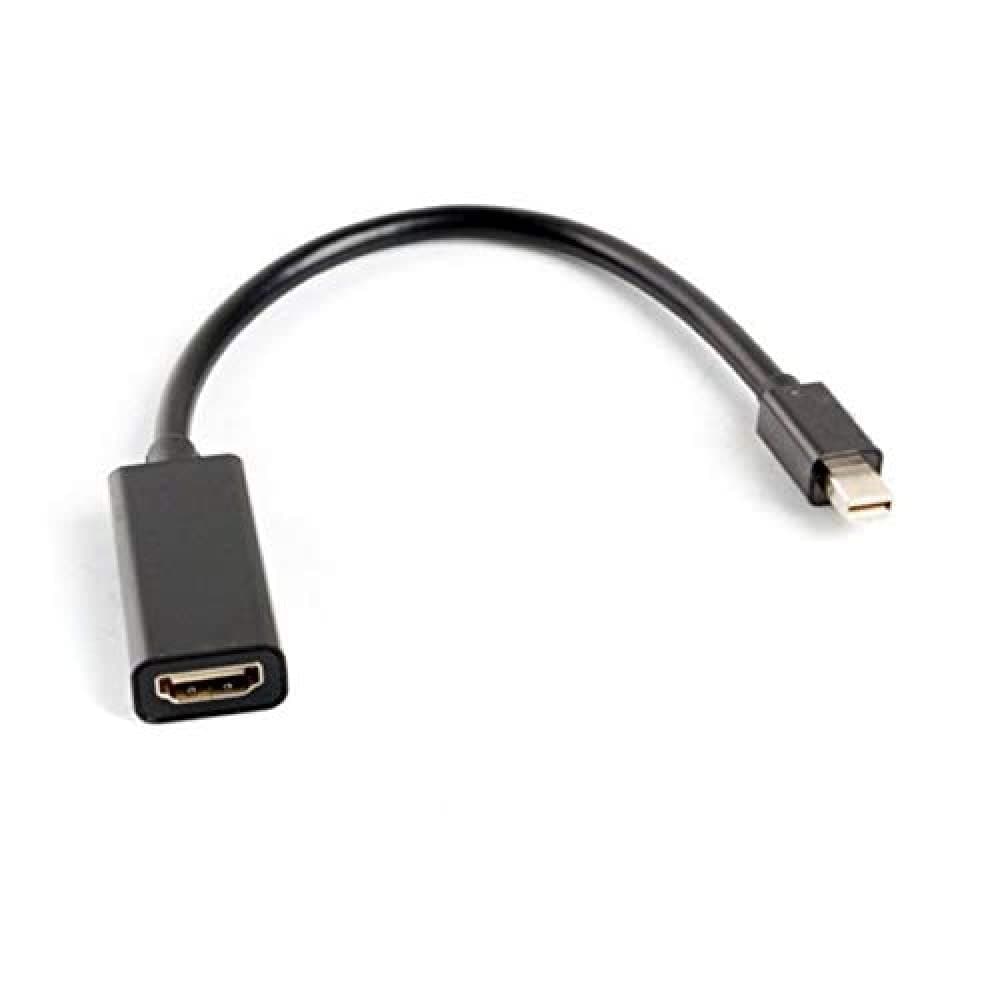 Преходник Lanberg AD-0005-BK, от Mini DisplayPort(м) към HDMI(ж), черен