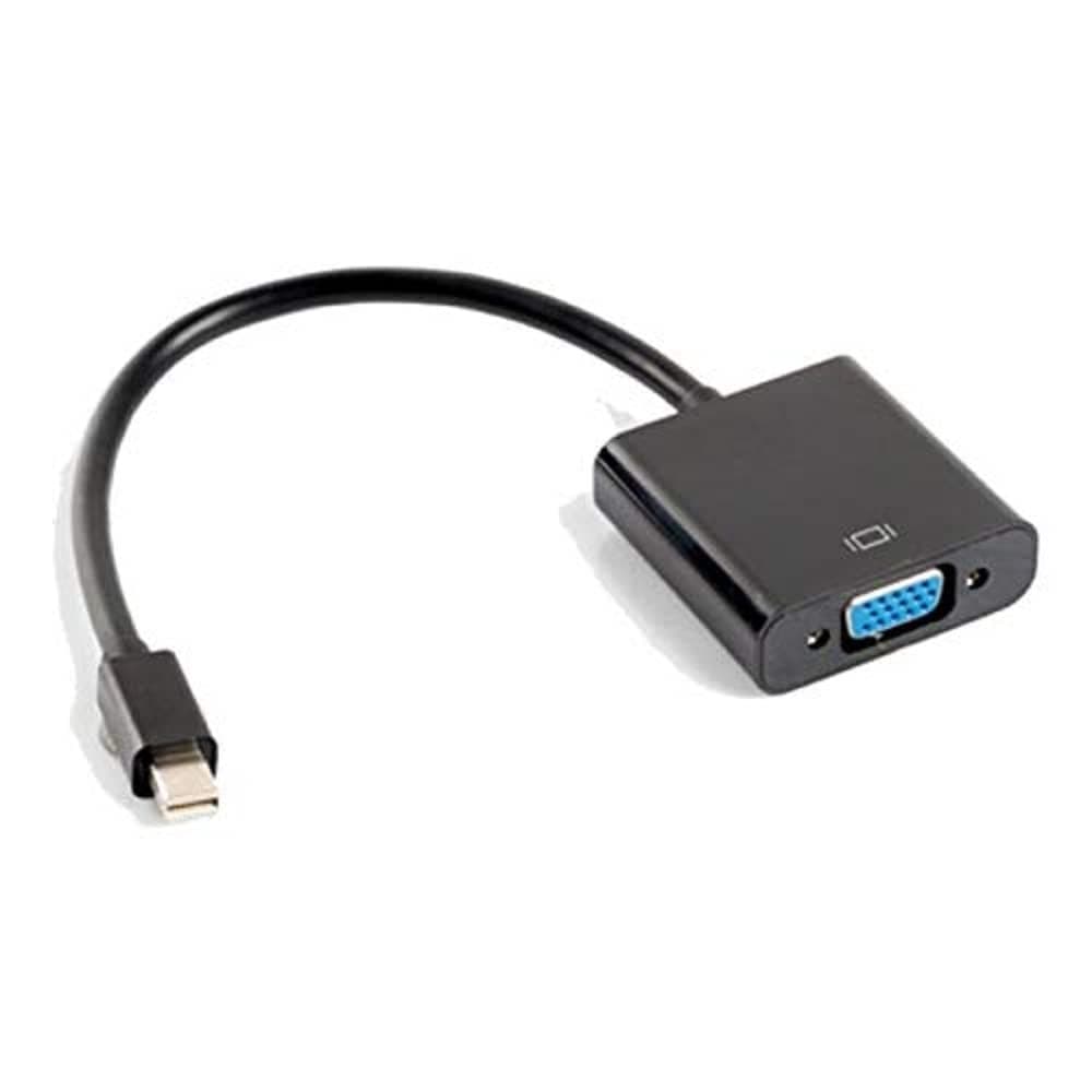 Преходник Lanberg AD-0006-BK, от Mini DisplayPort(м) към VGA(ж), черен