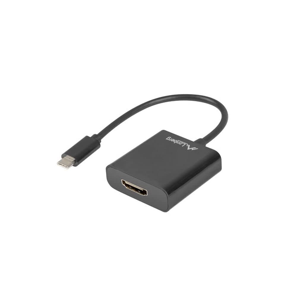 Преходник Lanberg AD-UC-HD-01, от USB Type C 3.1(м) към HDMI(ж), черен