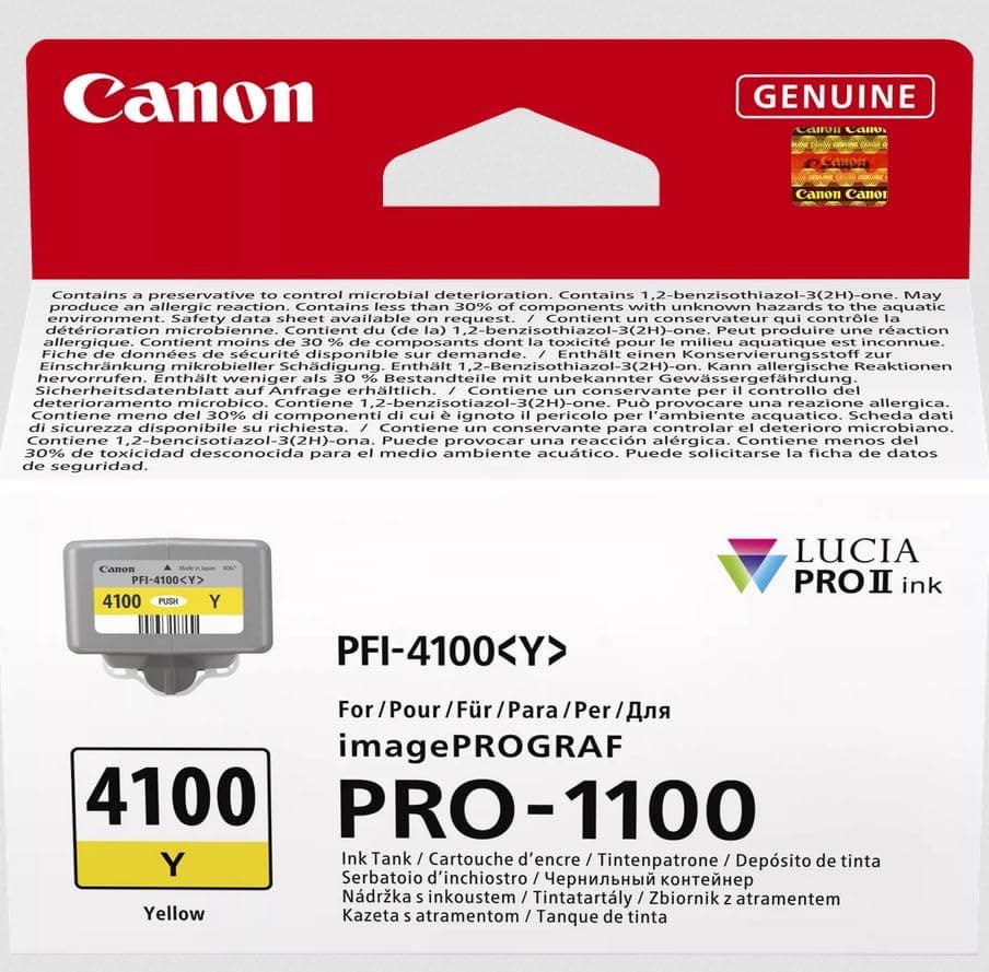 Canon PFI-4100, Yellow