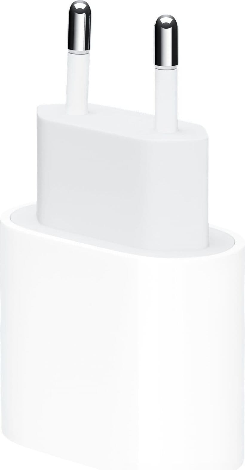 Зарядно устройство Apple USB-C Power Adapter, от контакт към 1x USB-C(ж), 20W, бяло