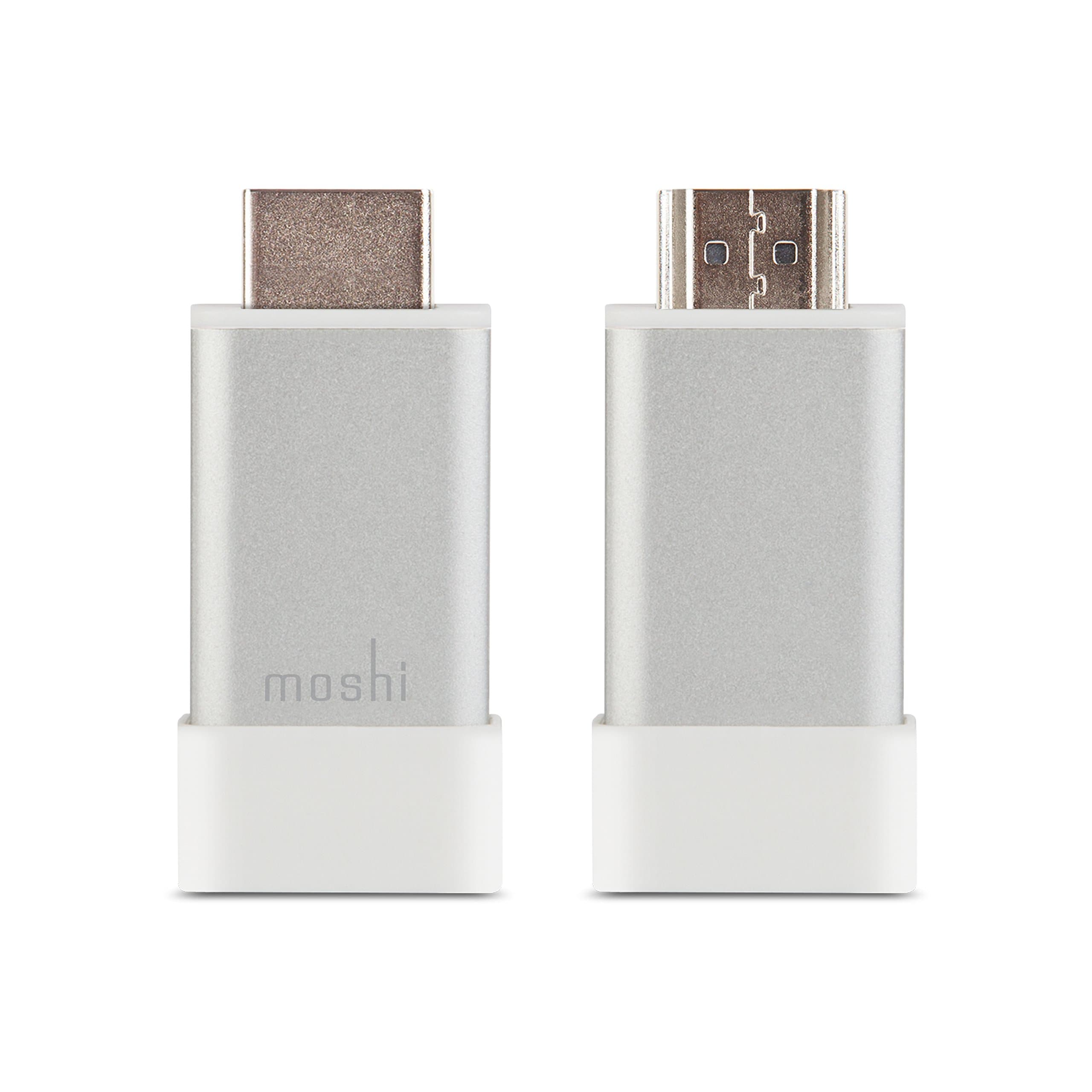 Преходник Moshi 99MO023207, от HDMI(м) към VGA(ж), 3.5mm жак(ж), сребрист