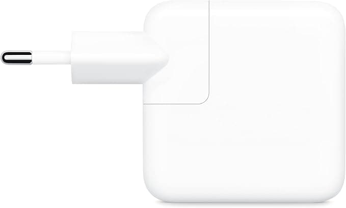 Зарядно устройство Apple USB-C Power Adapter, от контакт към 2x USB-C(ж), 35W, бяло