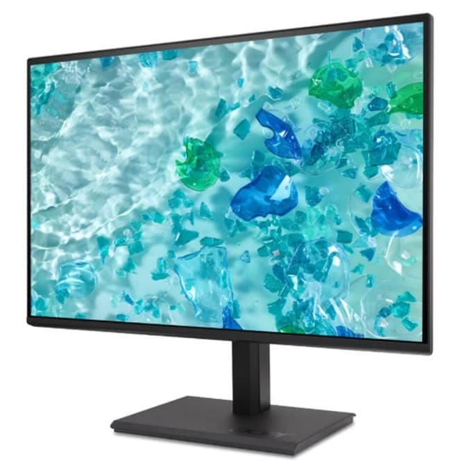 Acer Vero B247YGbmiprzx, 23.8" IPS LED, ZeroFrame FHD (1920x1080) AG, 4ms (GTG), 120Hz, 100M:1, 1500:1, 250nits, 99% sRGB, HDMI, VGA, DP, USB3.2x4 USB-B(1up 4down), Speakers 2x2W, Audio In/Out, ERGOstand, TUV, Energy Efficiency Class C, VESA, Black