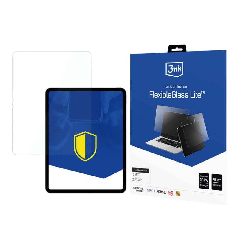 Хибридно стъклено защитно покритие за дисплея на iPad Pro 13 (2024) - 3mk FlexibleGlass Lite Screen Protector (прозрачен)